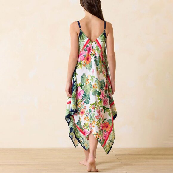 new TOMMY BAHAMA Flora Scarf Dress Cover-Up 253 - Picture 3 of 7